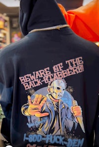friday the 13th - beware of the dark hoodie