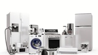 white kitchen appliances on a white background