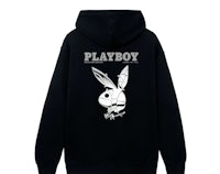 a black hoodie with the words playboy on it