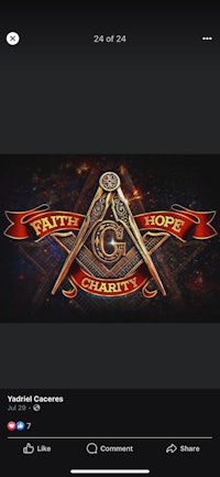 a screen shot of a masonic logo