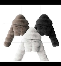 women's faux fur hooded jacket